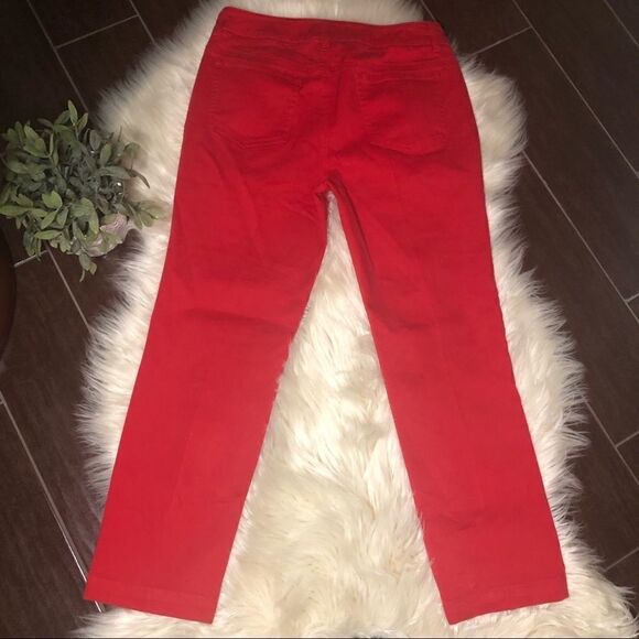 Jones New York sports red crop denim sz 8 - Picture 5 of 8